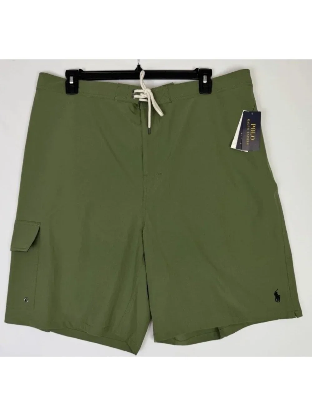 Polo Ralph Lauren Swim Trunks Big & Tall 2XLT Green Board Shorts Mesh NWT